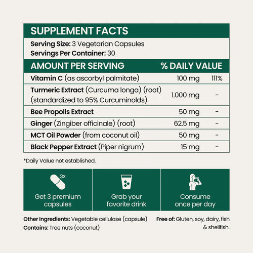 Move More Comfortably with Turmeric Curcumin (1,000mg)